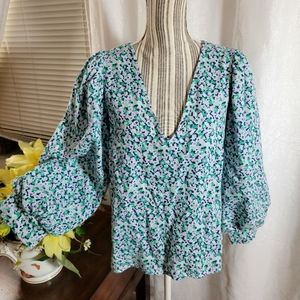 a. new day floral long sleeve xl